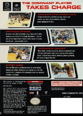 NBA 2K3 box cover back